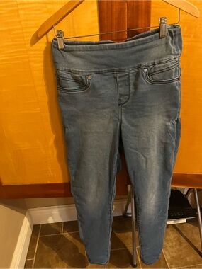 Seven7 High-Rise Washed Blue Women's Jeans